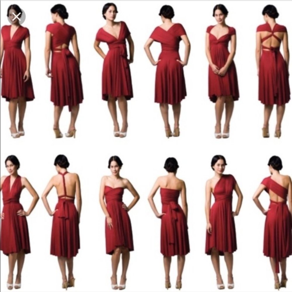 NWT Butter by Nadia - Signature Satin Wrap Dress - Picture 4 of 9